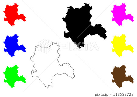 Konya (Provinces of the Republic of Turkey) map vector illustration, scribble sketch Konya ili map Konya (Provinces of the Republic of Turkey) map vector illustration, scribble sketch Konya ili map 118558728