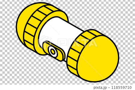 Simple line drawing, isometric illustration of an unmanned vehicle 118559710