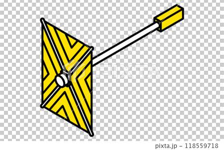 人工衛星のシンプルな線画、アイソメイラスト 118559718