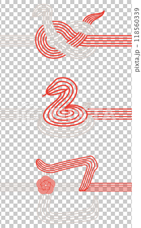 Year of the Snake: Mizuhiki with a snake motif Year of the Snake: Mizuhiki with a snake motif 118560339