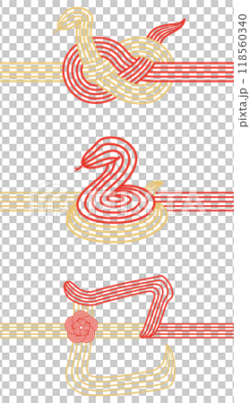 Year of the Snake: Mizuhiki with a snake motif Year of the Snake: Mizuhiki with a snake motif 118560340