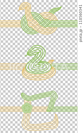 Year of the Snake: Mizuhiki with a snake motif 118560341