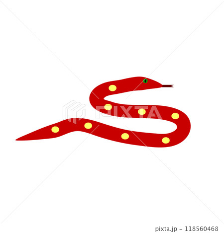Snake icon on white. Snake icon on white. 118560468