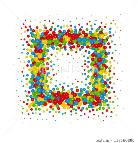 Splash of colored pearl pearls. Festive background Photo frame. Round color pearls. Eps 10 Splash of colored pearl pearls. Festive background Photo frame. Round color pearls. Eps 10 118560890