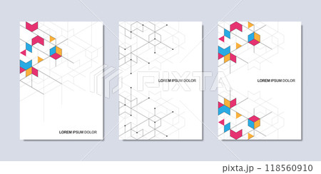 Creative idea of modern design with abstract geometric background. Minimalistic vector texture with polygonal pattern. Template for cover brochure, layout, flyer, book, banner. Creative idea of modern design with abstract geometric background. Minimalistic vector texture with polygonal pattern. Template for cover brochure, layout, flyer, book, banner. 118560910