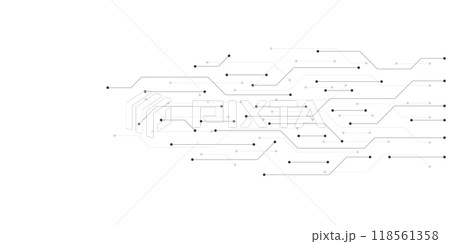 Circuit board texture with communication technology concept. Creative vector illustration Circuit board texture with communication technology concept. Creative vector illustration 118561358