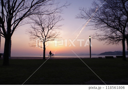 宍道湖の夕日スポット 宍道湖の夕日スポット 118561806