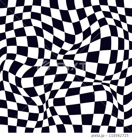 Psychedelic checkerboard pattern Psychedelic checkerboard pattern 118562725