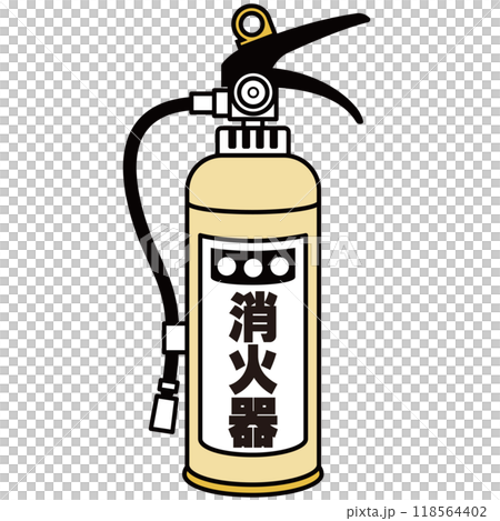 Illustration of fire extinguisher Illustration of fire extinguisher 118564402