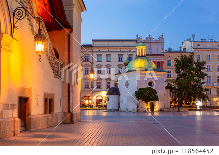 St Adalberts Church in the Morning, Krakow, Poland 118564452