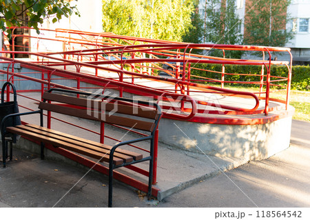 concrete architecture entrance access building disability slope disabled wheelchair outdoor ramp care concrete architecture entrance access building disability slope disabled wheelchair outdoor ramp care 118564542