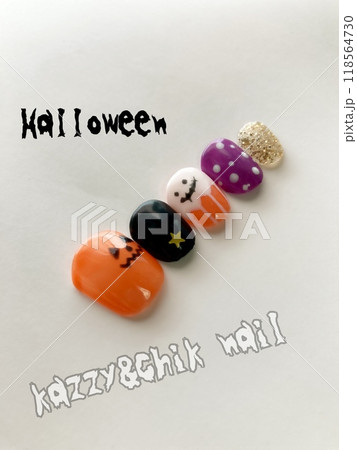 キッズ ネイルチップ 〜 ハロウィン1 〜 118564730