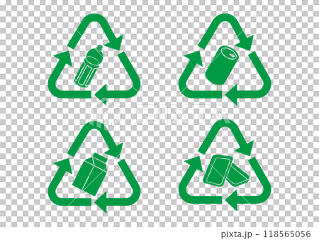 Recycle symbol set Recycle symbol set 118565056