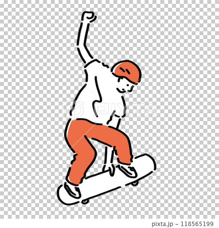 滑板的簡單插畫 滑板的簡單插畫 118565199