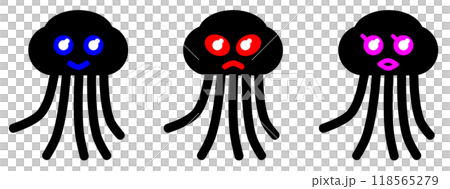 Illustration of an alien visiting from extraterrestrial space 118565279