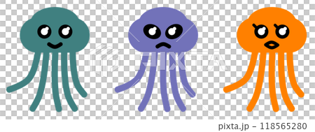 Illustration of an alien visiting from extraterrestrial space 118565280