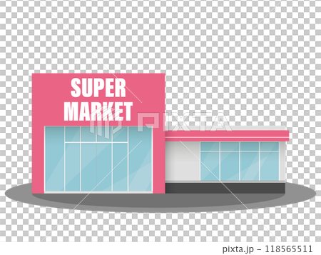 スーパーのイラスト 118565511