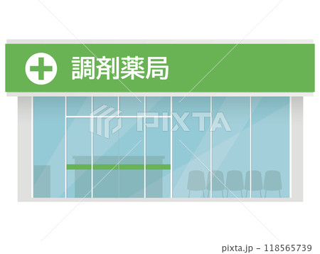ドラッグストアのイラスト ドラッグストアのイラスト 118565739
