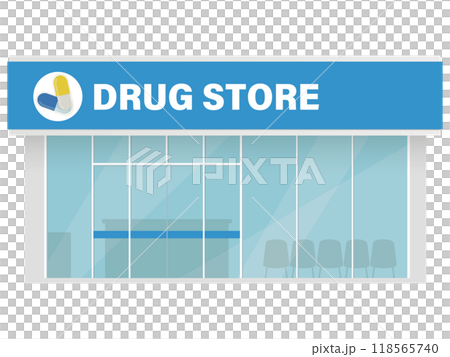 ドラッグストアのイラスト 118565740