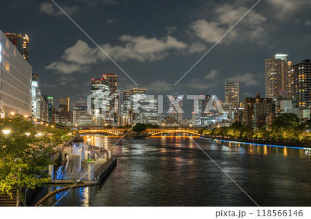 天満橋から八軒屋浜夜景 118566146