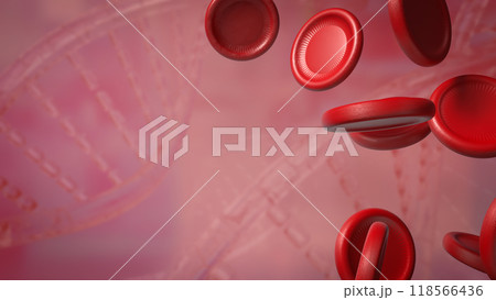 The Blood cell for medical and sci concept 3d rendering. The Blood cell for medical and sci concept 3d rendering. 118566436