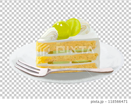 Shortcake (Muscat) plate with fork 118566471