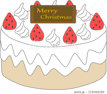 イチゴの美味しいクリスマスケーキ イチゴの美味しいクリスマスケーキ 118568260