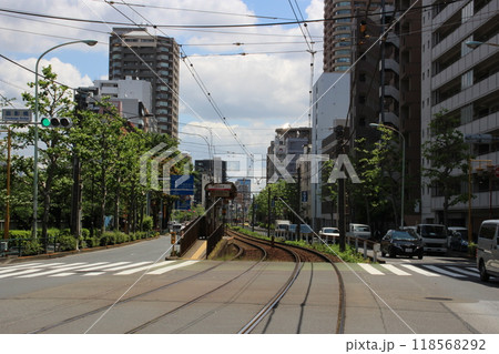 都電荒川線　面影橋駅周辺 118568292