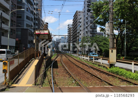都電荒川線　面影橋駅周辺 118568293