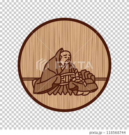 木雕圓形簡約百人一書總書 木雕圓形簡約百人一書總書 118568744