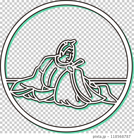 Yokouchi Bonkochi 的彩色陰影圓形簡單百人一集 Yokouchi Bonkochi 的彩色陰影圓形簡單百人一集 118568787