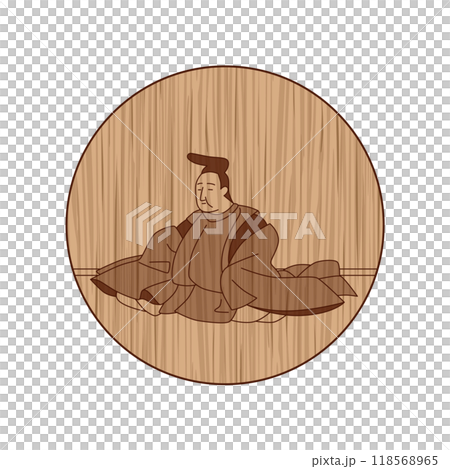 木彫り円形百人一首 清原元輔 木彫り円形百人一首 清原元輔 118568965