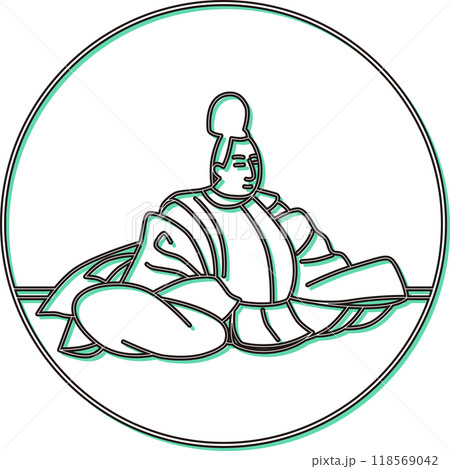 カラーシャドウ円形百人一首 藤原実方朝臣 カラーシャドウ円形百人一首 藤原実方朝臣 118569042