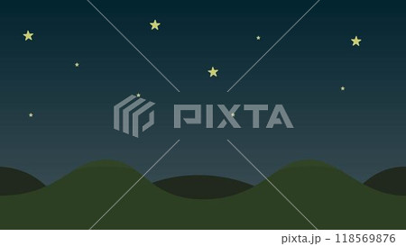 シンプルな星空の背景イラスト 118569876