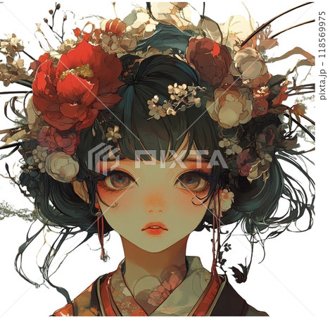 Japanese kimono girl Japanese kimono girl 118569975
