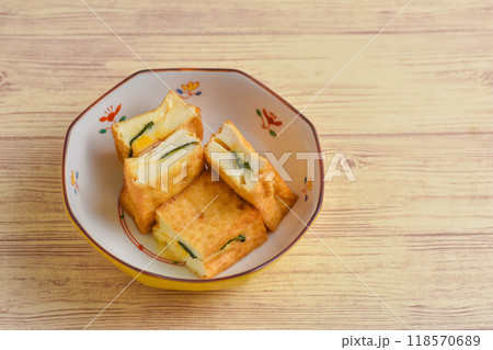 厚揚げの大葉チーズ焼き 厚揚げの大葉チーズ焼き 118570689