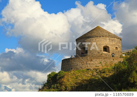 The Vauban tower in Port-en-Bessin-Huppain 118570889