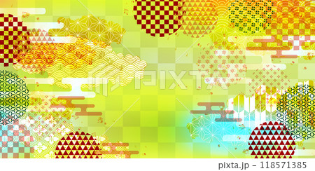 春 和柄 模様 背景 春 和柄 模様 背景 118571385