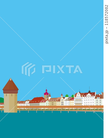 ルツェルン luzern カぺル橋 スイス ルツェルン luzern カぺル橋 スイス 118572082