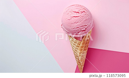 Ice cream colourful summer treat, sweet dessert in summertime, holiday food idea Ice cream colourful summer treat, sweet dessert in summertime, holiday food idea 118573095