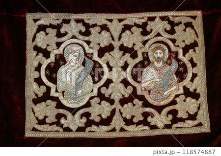 Golden embroidered Church vestments 118574887