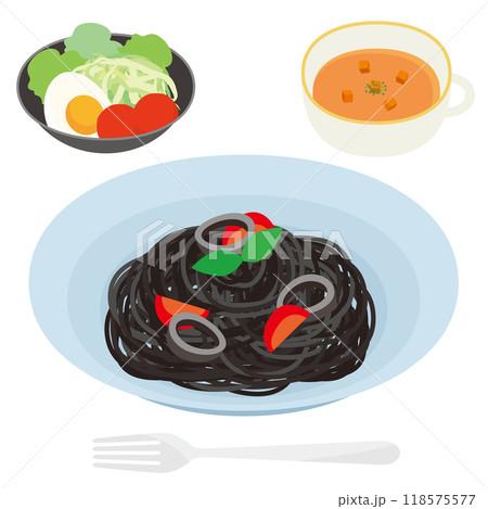 イカスミパスタ イカスミパスタ 118575577