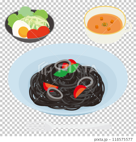 イカスミパスタ イカスミパスタ 118575577