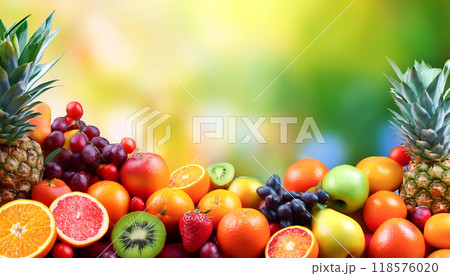 たくさんのフルーツ 118576020