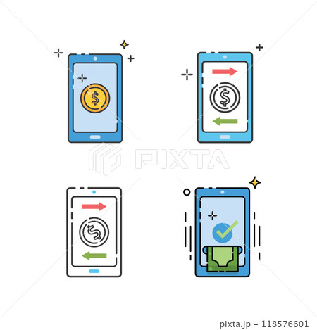 Mobile banking logo icon 118576601