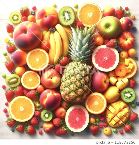 新鮮な果物・フルーツ 118578250