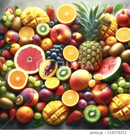 新鮮な果物・フルーツ 118578251