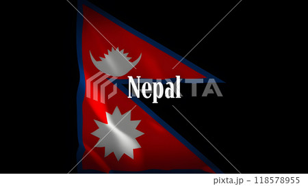 ネパールの国旗に国名 118578955