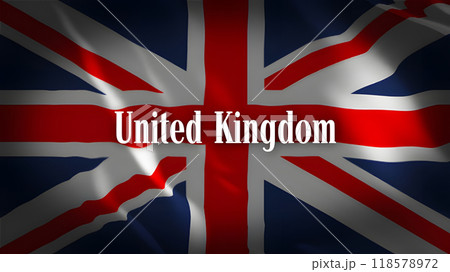 イギリスの国旗に国名 118578972
