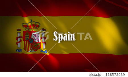 スペインの国旗に国名 118578989
